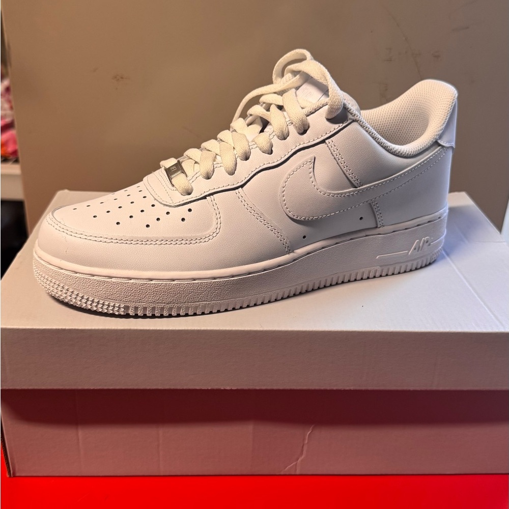 Nike Air Force 1 All-White Sneakers